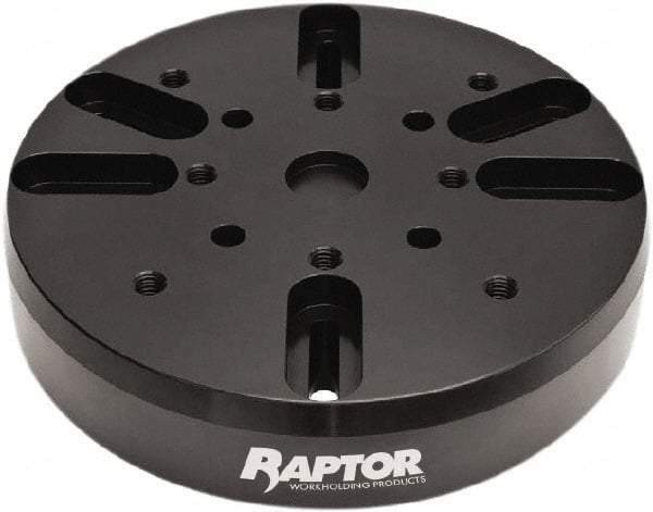 Raptor Workholding - 9-7/8" Jaw Width, 2" High Riser - For Use with 4 & 5 Axis Workholding Systems - Exact Industrial Supply