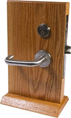 Arrow Lock - Entrance/Apartment Lever Lockset with Dead Bolt - 2-3/4" Back Set, Steel, Brushed Chrome Finish - Exact Industrial Supply