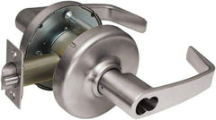 Corbin Russwin - Entrance Lever Lockset - 2-3/4" Back Set, Steel, Brushed Chrome Finish - Exact Industrial Supply