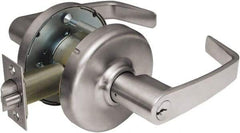 Corbin Russwin - Passage Lever Lockset - 2-3/4" Back Set, Steel, Brushed Chrome Finish - Exact Industrial Supply