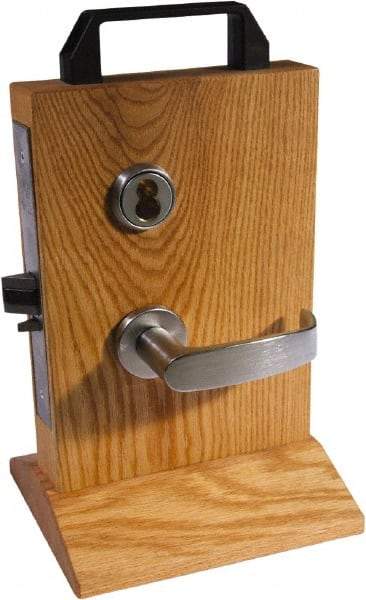 Sargent - Storeroom Lever Lockset - 2-3/4" Back Set, Steel, Brushed Chrome Finish - Exact Industrial Supply
