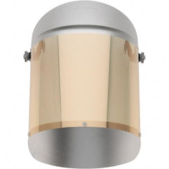 Oberon - Face Shield & Headgear Set - CLR GOLD HEAT REFLCTVE FACESHIELD W/ADAPTERS - Exact Industrial Supply