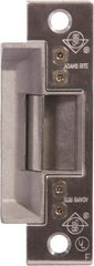 Adams Rite - 1.63" Long x 1" Wide, Satin Stainless Steel Finish, Electric Door Strike - 24 Volt, DC Power, Zinc Alloy - Exact Industrial Supply