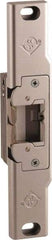 Adams Rite - 3.38" Long x 1" Wide, Clear Anodized Finish, Electric Door Strike - Field Selectable 12, 16, or 24 VAC/DC, AC/DC Power, Zinc Alloy - Exact Industrial Supply