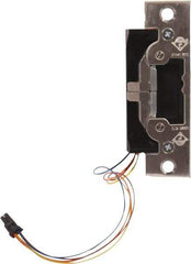 Adams Rite - 3.38" Long x 1" Wide, Satin Stainless Steel Finish, Electric Door Strike - Field Selectable 12, 16, or 24 VAC/DC, VAC/VDC Power, Zinc Alloy - Exact Industrial Supply
