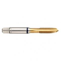 42437 2B 3-Flute Cobalt Black Ring Spiral Point Plug Tap-TiN - Exact Industrial Supply