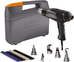 Steinel - 120 to 1,100°F Heat Setting, 4 to 13 CFM Air Flow, Heat Gun Kit - 120 Volts, 13.2 Amps, 1,500 Watts, 6' Cord Length - Exact Industrial Supply