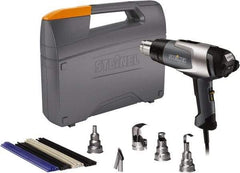 Steinel - 120 to 1,200°F Heat Setting, 4 to 13 CFM Air Flow, Heat Gun Kit - 120 Volts, 13.5 Amps, 1,600 Watts, 6' Cord Length - Exact Industrial Supply