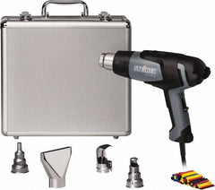 Steinel - 120 to 1,100°F Heat Setting, 4 to 13 CFM Air Flow, Heat Gun Kit - 120 Volts, 13.2 Amps, 1,500 Watts, 6' Cord Length - Exact Industrial Supply