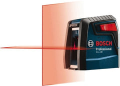 Bosch - 2 Beam 30' Max Range Self Leveling Cross Line Laser - Exact Industrial Supply