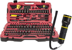 Stanley - 229 Piece Mechanic's Tool Set - Comes in Blow Molded Case - Exact Industrial Supply