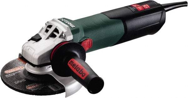 Metabo - 6" Wheel Diam, 2,000 to 7,600 RPM, Corded Angle & Disc Grinder - 5/8-11 Spindle, 13.5 Amps - Exact Industrial Supply