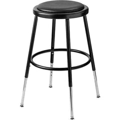 NPS - Swivel & Adjustable Stools Type: Adjustable Height Stool Base Type: Steel - Exact Industrial Supply