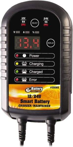 Battery Doctor - 12/24 Volt Automatic Charger/Maintainer - 4 Amps/8 Amps - Exact Industrial Supply