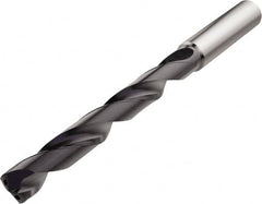 Jobber Length Drill Bit: 0.3346″ Dia, 140 °, Solid Carbide TiAlN Finish, Right Hand Cut, Spiral Flute, Straight-Cylindrical Shank, Series SD207A
