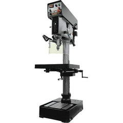 Jet - 10-7/16" Swing, Variable Speed Pulley Drill & Tap Press - Variable Speed, 2 hp, Three Phase - Exact Industrial Supply