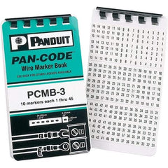 Panduit - Wire Marker Books & Pens Wire Marker Type: Book Ink Color: Black - Exact Industrial Supply
