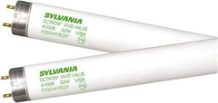 SYLVANIA - 32 Watt Fluorescent Tubular Medium Bi-Pin Lamp - 5,000°K Color Temp, 2,500 Lumens, T8, 22,000 hr Avg Life - Exact Industrial Supply
