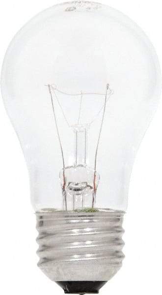 SYLVANIA - 40 Watt Incandescent Decorative Medium Screw Lamp - 2,700°K Color Temp, 450 Lumens, Dimmable, A15, 1,000 hr Avg Life - Exact Industrial Supply