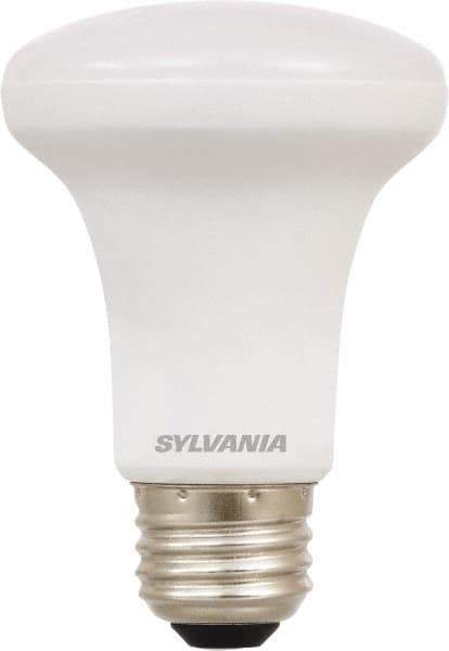 SYLVANIA - 5 Watt LED Flood/Spot Medium Screw Lamp - 2,700°K Color Temp, 350 Lumens, Dimmable, Shatter Resistant, R20, 11,000 hr Avg Life - Exact Industrial Supply