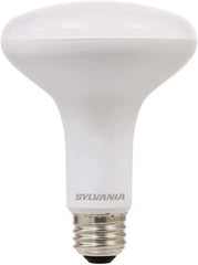 SYLVANIA - 9 Watt LED Flood/Spot Medium Screw Lamp - 2,700°K Color Temp, 650 Lumens, Dimmable, Shatter Resistant, BR30, 11,000 hr Avg Life - Exact Industrial Supply