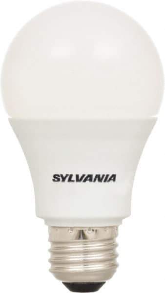 SYLVANIA - 14 Watt LED Residential/Office Medium Screw Lamp - 2,700°K Color Temp, 1,500 Lumens, Shatter Resistant, A19, 11,000 hr Avg Life - Exact Industrial Supply