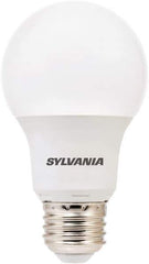 SYLVANIA - 8 Watt LED Residential/Office Medium Screw Lamp - 5,000°K Color Temp, 800 Lumens, Shatter Resistant, A19, 11,000 hr Avg Life - Exact Industrial Supply