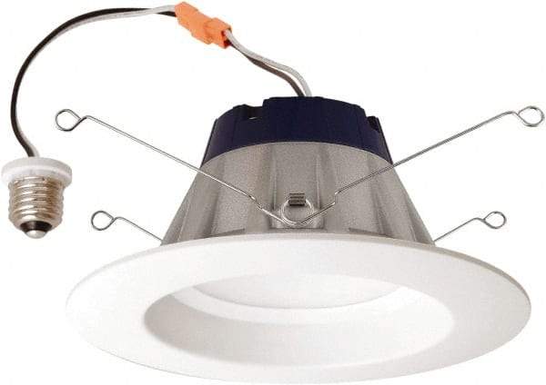 SYLVANIA - 3.35" Long x 7-5/16" Wide LED Downlight - 10 Watt, IC Rated, Aluminum, Recessed Housing - Exact Industrial Supply