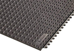 Notrax - 3' Long x 3' Wide x 5/8" Thick, Anti-Fatigue Modular Matting Tiles - 4 Interlocking Sides, Black, For Dry Areas, Series 460 - Exact Industrial Supply