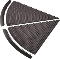 Notrax - 3' Long x 28" Wide x 5/8" Thick, Anti-Fatigue Modular Matting Tiles - 4 Interlocking Sides, Black, For Dry Areas, Series 434 - Exact Industrial Supply