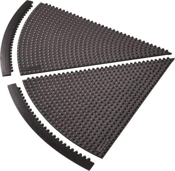Notrax - 3' Long x 28" Wide x 5/8" Thick, Anti-Fatigue Modular Matting Tiles - 4 Interlocking Sides, Black, For Dry Areas, Series 435 - Exact Industrial Supply