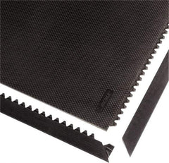 Notrax - 3' Long x 3' Wide x 1/2" Thick, Anti-Fatigue Modular Matting Tiles - 4 Interlocking Sides, Black, For Dry Areas, Series 040 - Exact Industrial Supply