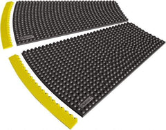 Notrax - 3' Long x 28" Wide x 5/8" Thick, Anti-Fatigue Modular Matting Tiles - 4 Interlocking Sides, Black, For Dry Areas, Series 445 - Exact Industrial Supply