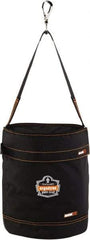 Ergodyne - 1 Pocket Black Polyester Tool Bucket - 12-1/2" Wide x 12-1/2" Deep x 15" High - Exact Industrial Supply