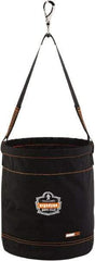 Ergodyne - 1 Pocket Black Polyester Tool Bucket - 12-1/2" Wide x 12-1/2" Deep x 15" High - Exact Industrial Supply