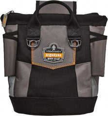 Ergodyne - General Purpose Holster with 10 Pockets - Ballistic Polyester, Gray, 11-1/2" Wide x 13" High x 6" Deep - Exact Industrial Supply