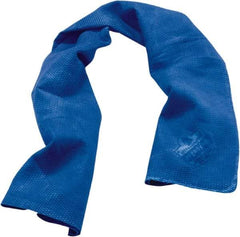 Ergodyne - Size 29-1/2", Cooling Towel - Blue Solid Pattern, PVA - Exact Industrial Supply