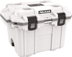 Pelican Products, Inc. - 30 Qt Cooler - Polypropylene, White/Gray - Exact Industrial Supply