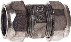 Hubbell-Raco - 2" Trade, Die Cast Zinc Compression Straight EMT Conduit Coupling - Exact Industrial Supply