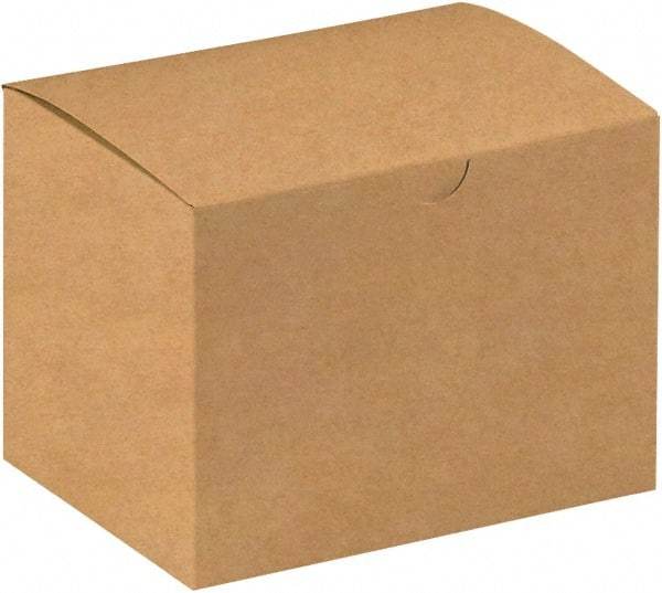 Made in USA - 4-1/2" Wide x 6" Long x 4-1/2" High Rectangle Chipboard Box - 1 Wall, Kraft (Color) - Exact Industrial Supply