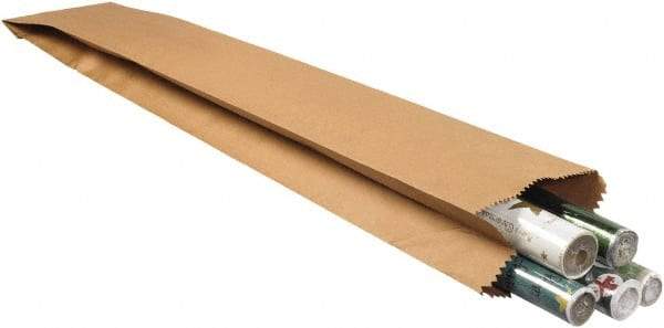 Made in USA - 8" Wide x 44" Long x 5" High Rectangle Kraft Bags - Kraft (Color) - Exact Industrial Supply
