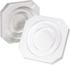Made in USA - 8-1/2" Long x 8-1/2" Wide x 1-1/8" High x 1-1/4" Thick Polystyrene Foam - White, Case - Exact Industrial Supply