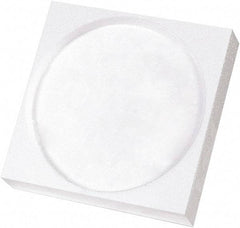 Made in USA - 5" Long x 5" Wide x 1-1/8" High x 1-1/4" Thick Polyethylene Foam - White, Case - Exact Industrial Supply