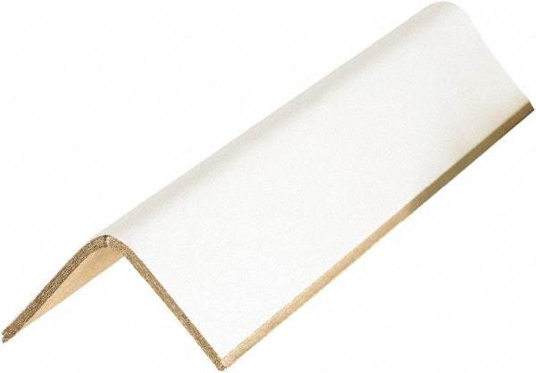 Made in USA - 40" Long x 2" Wide x 2" High Edge Guard - White, Case - Exact Industrial Supply