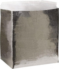 Made in USA - 14" Long x 10" Wide x 10" High x 3/16" Thick Box Liner - Silver, Case - Exact Industrial Supply