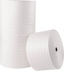 Made in USA - 350' Long x 24" Wide x 1/8" Thick, Polyethylene Foam - White - Exact Industrial Supply