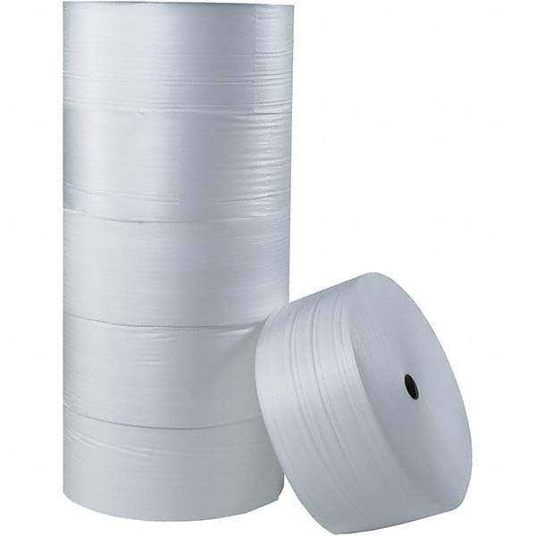Made in USA - 250' Long x 48" Wide x 1/4" Thick, Foam Roll - White - Exact Industrial Supply