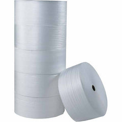 Made in USA - 250' Long x 24" Wide x 1/4" Thick, Foam Roll - White - Exact Industrial Supply