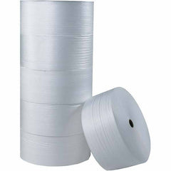 Made in USA - 250' Long x 12" Wide x 1/4" Thick, Foam Roll - White - Exact Industrial Supply