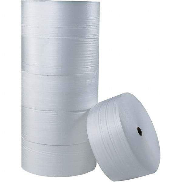 Made in USA - 550' Long x 72" Wide x 1/8" Thick, Foam Roll - White - Exact Industrial Supply